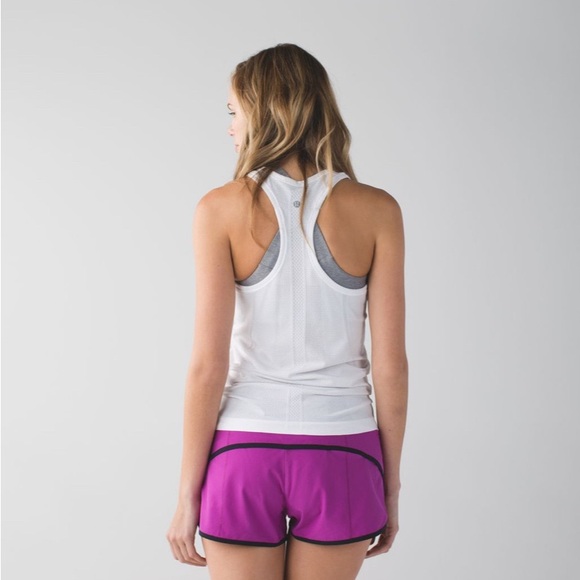 lululemon athletica Speed Short Ultra Violet/Space Dye Twist/Naval Blue Size 6 - Picture 2 of 6